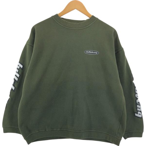 古着 ビラボン BILLABONG バックプリント ロゴスウェットシャツ トレーナー メンズL相当 ...