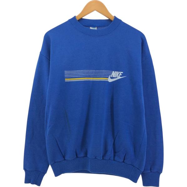 古着 70年代~ ナイキ NIKE オレンジタグ プリントスウェットシャツ トレーナー スペイン製 ...