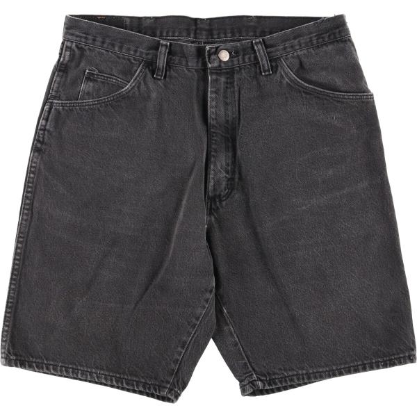 古着 80~90年代 ラングラー Wrangler ブラックデニムショーツ ショートパンツ USA製...
