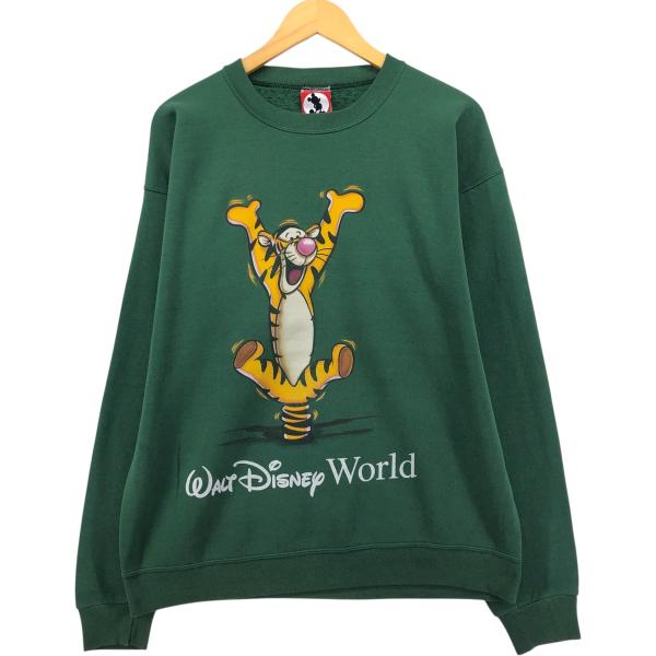 古着 90年代 ディズニー DISNEY TIGGER ディズニー ティガー キャラクタースウェット...