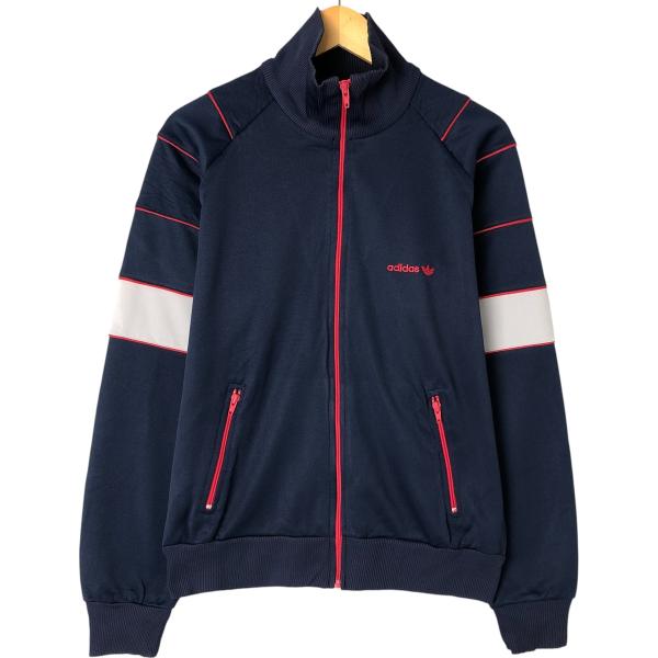古着 80年代 アディダス adidas ジャージパーカー トラックジャケット メンズL相当 ヴィン...