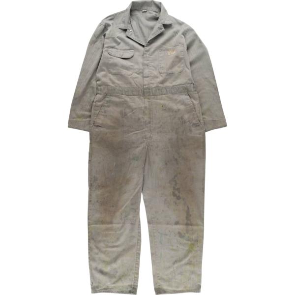 古着 ~70年代 ジェイシーペニー ビッグマック HBT ヘリンボーンツイル 長袖 オールインワン ...