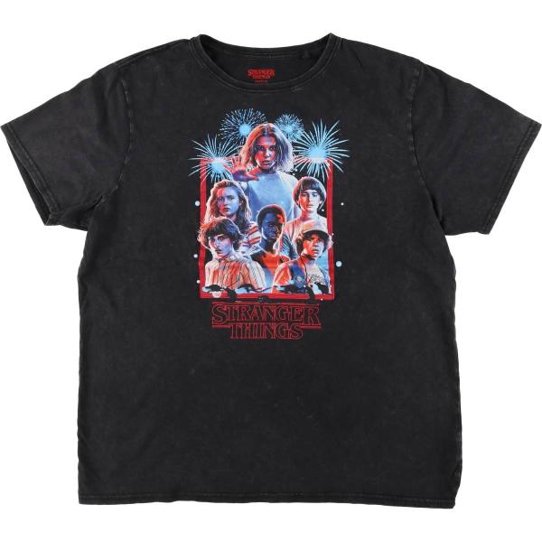ビッグサイズ 古着 STRANGER THINGS ストレンジャーシングス 映画 ムービーTシャツ ...