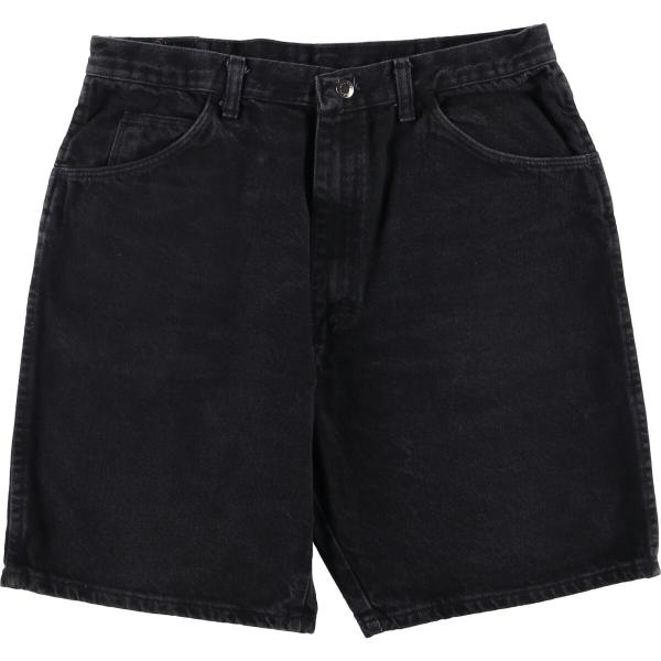 古着 80~90年代 ラングラー Wrangler ブラックデニムショーツ ショートパンツ USA製...