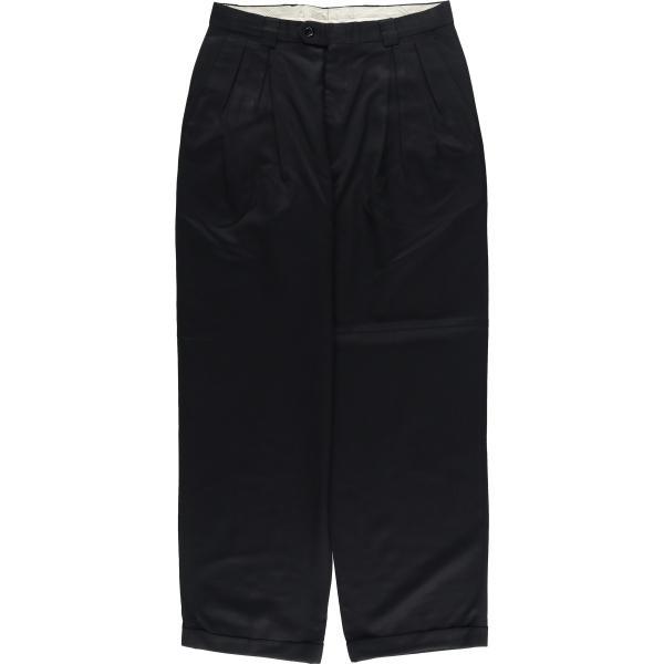 古着 90年代 BACHRACH SUPER 100S フォータック ウールパンツ スラックス カナ...