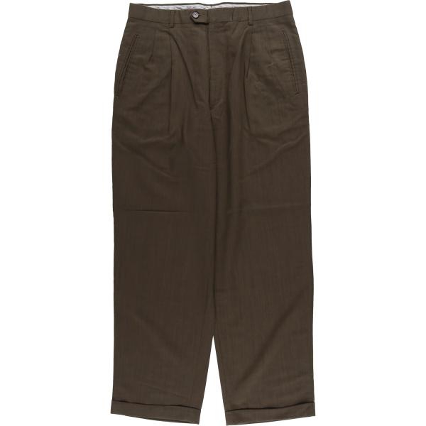 古着 ARIMONDI ツータック ウールパンツ スラックス イタリア製 メンズw33相当 /eaa...