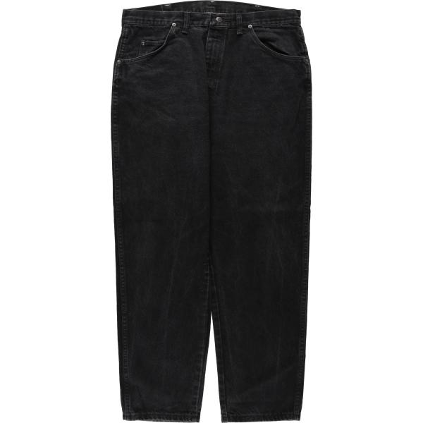 古着 80~90年代 ラングラー Wrangler ブラックデニム テーパードデニムパンツ USA製...