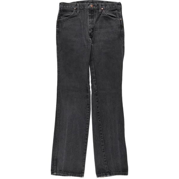 古着 80~90年代 ラングラー Wrangler ブラックデニム ストレートデニムパンツ USA製...