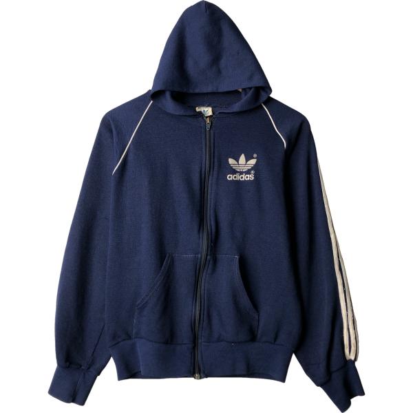 古着 80年代 アディダス adidas ジャージパーカー トラックジャケット USA製 レディース...