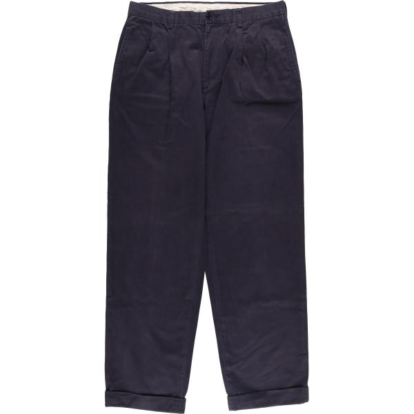 古着 ブルックスブラザーズ Brooks Brothers ELLIOT ツータック チノパンツ メ...