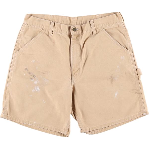 古着 80~90年代 カーハート Carhartt ペイント ダック地ペインターショーツ ショートパ...