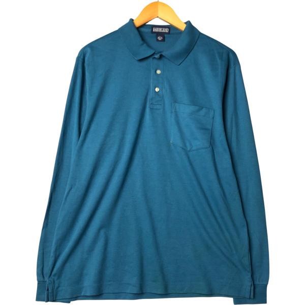 古着 00年代 ランズエンド LAND'S END 長袖 ポロシャツ メンズL相当 /eaa5850...