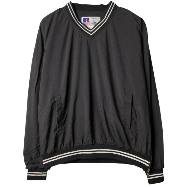 古着 90年代 ラッセル Russell Vネック ナイロンプルオーバー メンズL相当 ヴィンテージ...