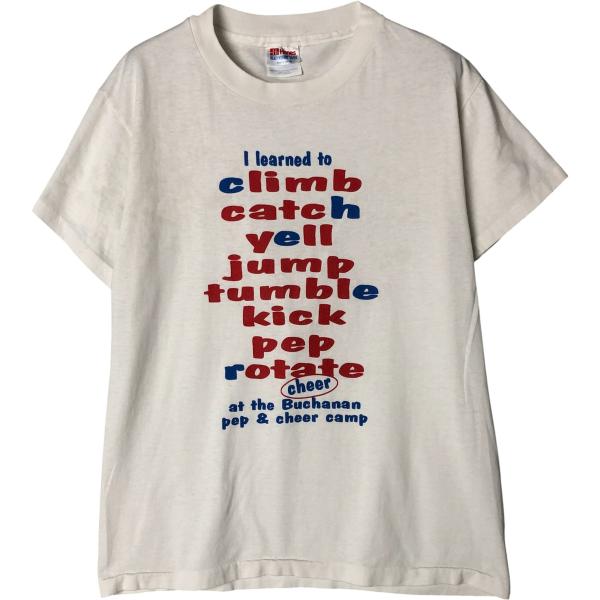 古着 00年代 ヘインズ Hanes HEAVYWEIGHT 50/50 メッセージプリントTシャツ...