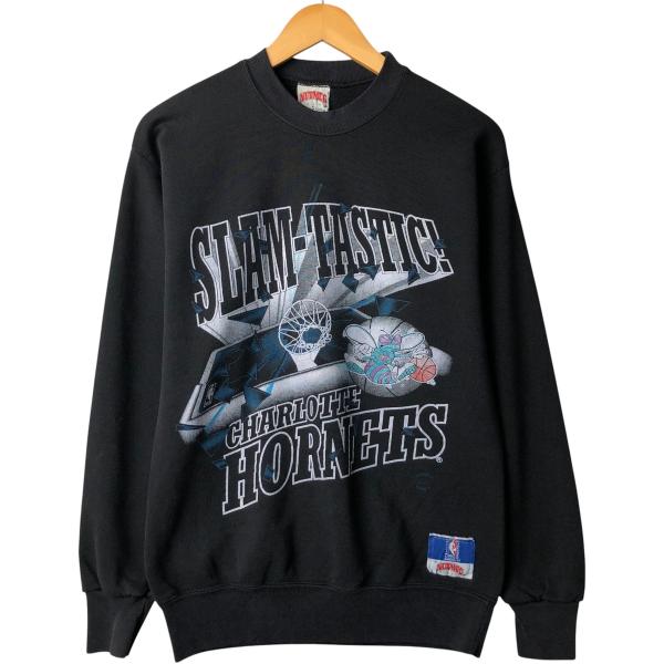 古着 90年代 NUTMEG NBA シャーロット ホーネッツ プリントスウェットシャツ トレーナー...
