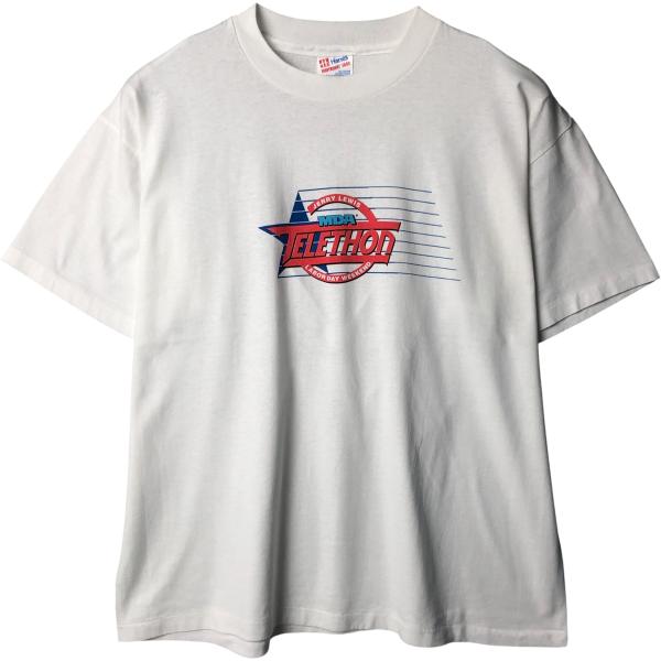 古着 90年代 ヘインズ Hanes HEAVYWEIGHT 50/50 プリントTシャツ USA製...