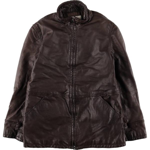 古着 ジョルジオアルマーニ Giorgio Armani JEANS 中綿入り スタンドカラー レザ...