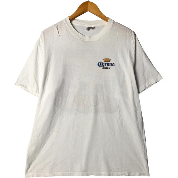 古着 POWER PRO CORONA EXTRA コロナエキストラ アドバタイジングTシャツ メン...