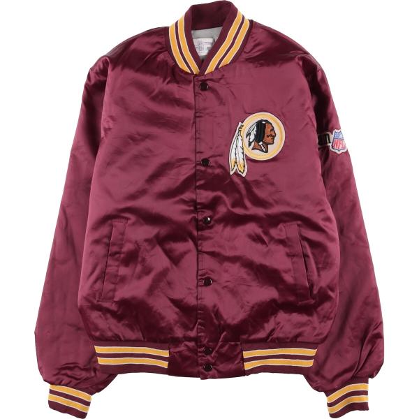 古着 80~90年代 NFL ワシントンレッドスキンズ ナイロンスタジャン アワードジャケット バー...
