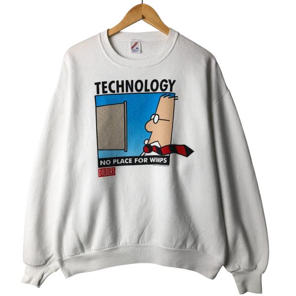 古着 90年代 ジャージーズ Dirbato ディルバート キャラクタースウェットシャツ トレーナー...