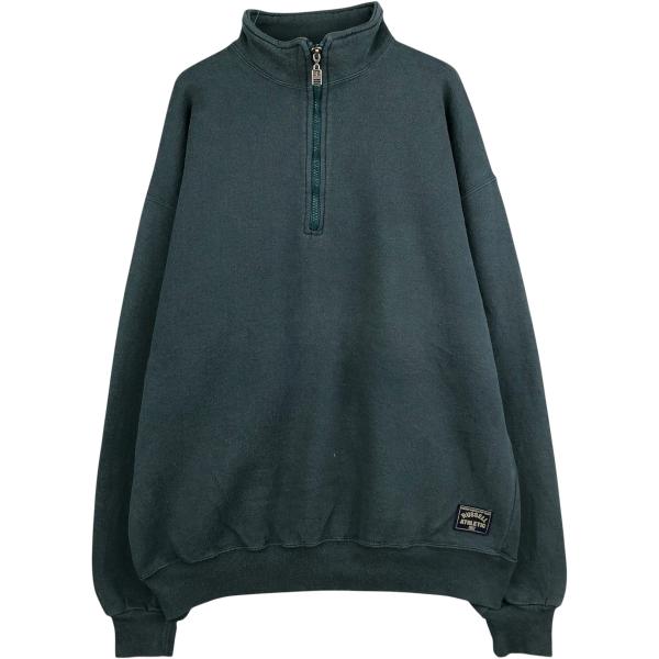 古着 90年代 ラッセル Russell ハーフジップスウェットシャツ トレーナー USA製 メンズ...