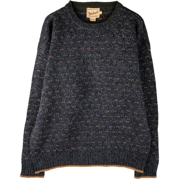 古着 00年代 ウールリッチ WOOLRICH 総柄 ウールニットセーター メンズL相当 /eaa5...