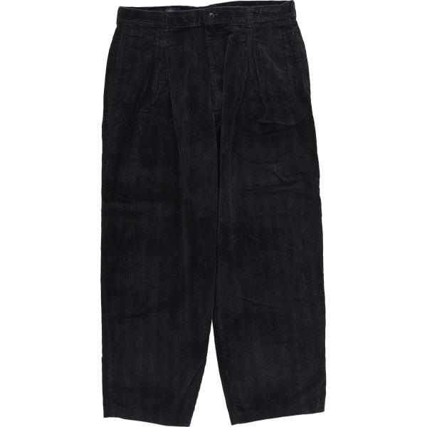 古着 ランズエンド LANDS' END ツータック コーデュロイパンツ USA製 レディースXXL...
