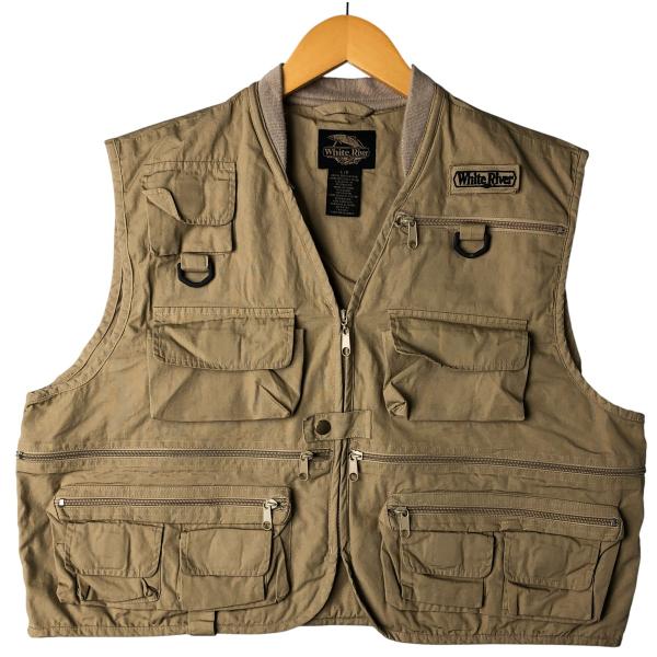 古着 WHITE RIVER フィッシングベスト メンズL相当 /eaa599560