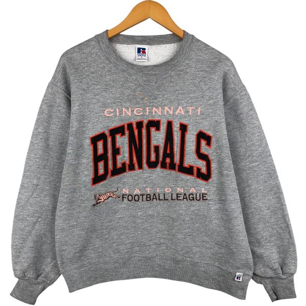 古着 90年代 ラッセル ATHLETIC NFL シンシナティベンガルズ 3連プリント スウェット...