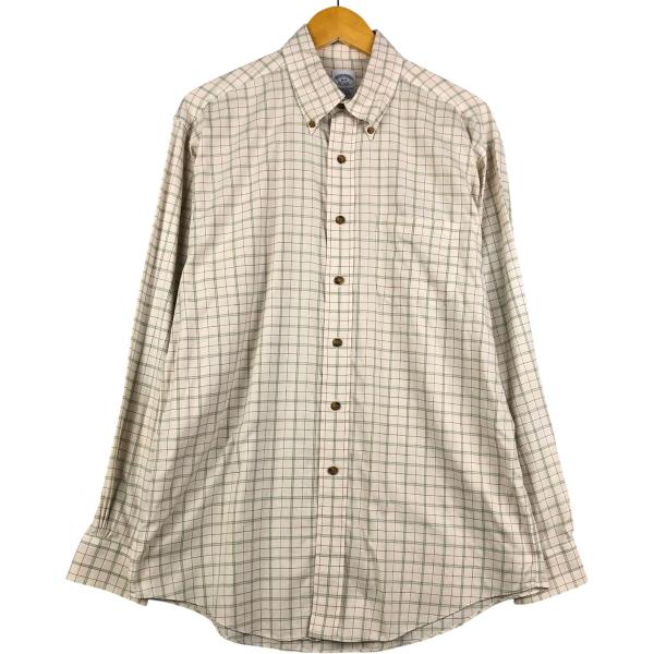 古着 ブルックスブラザーズ Brooks Brothers Est.1818 チェック柄 長袖 ボタ...