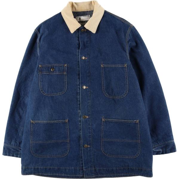 古着 80~90年代 ROEBUCKS デニムカバーオール USA製 メンズL相当 ヴィンテージ /...