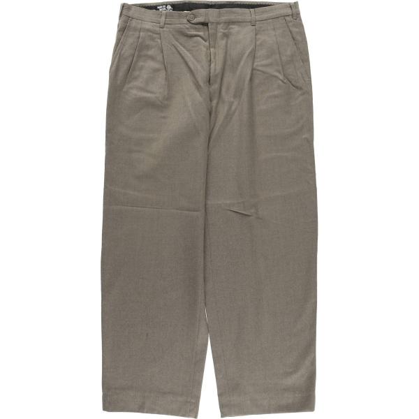 古着 ピエールカルダン Pierre Cardin ツータック ウールパンツ スラックス メンズw3...
