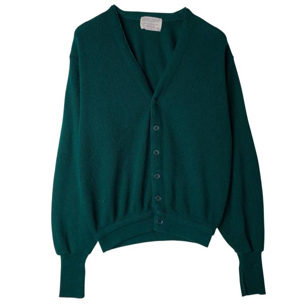 古着 80年代 JEFFLINKS アクリルニットカーディガン USA製 メンズM相当 ヴィンテージ...