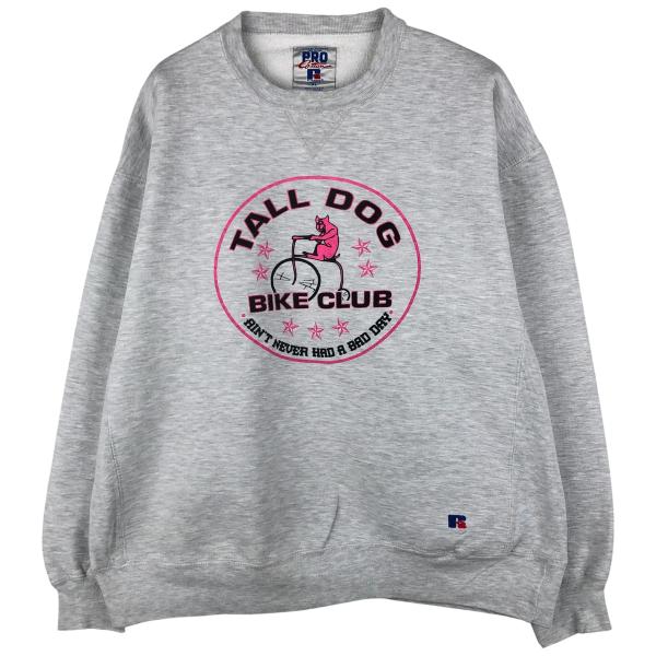 古着 90年代 ラッセル Russell PRO COTTON プリントスウェットシャツ トレーナー...