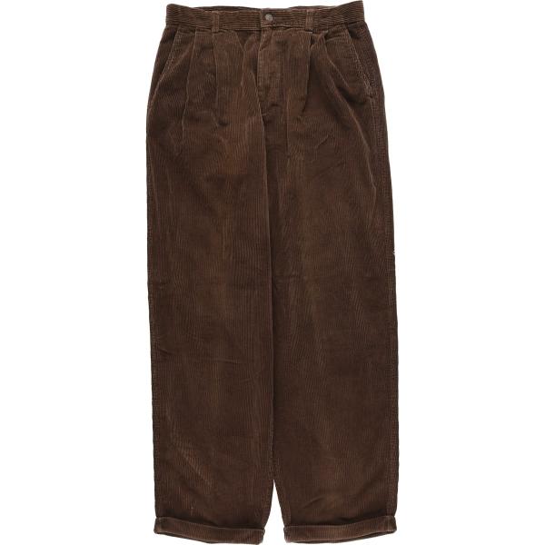 古着 リズクレイボーン Liz Claiborne ツータック コーデュロイパンツ メンズw32相当...