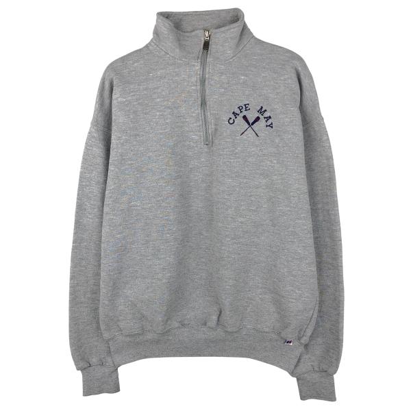 古着 90年代 ラッセル Russell ハーフジップスウェットシャツ トレーナー メンズL相当 ヴ...