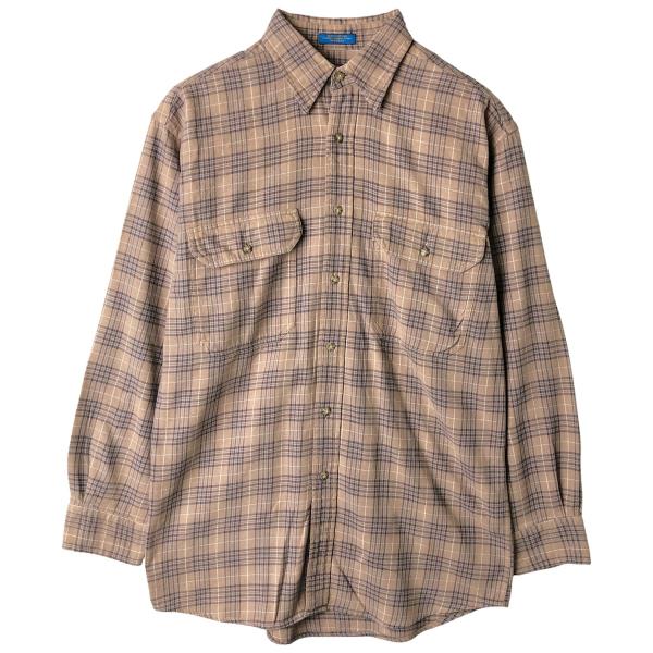 古着 00年代 ペンドルトン PENDLETON 長袖 ライトネルチェックシャツ メンズS相当 /e...
