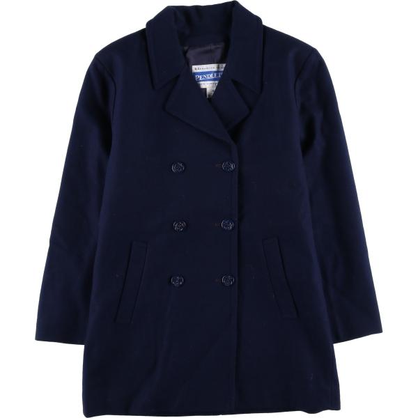 古着 90年代 ペンドルトン PENDLETON ウールハーフコート USA製 レディースL相当 ヴ...