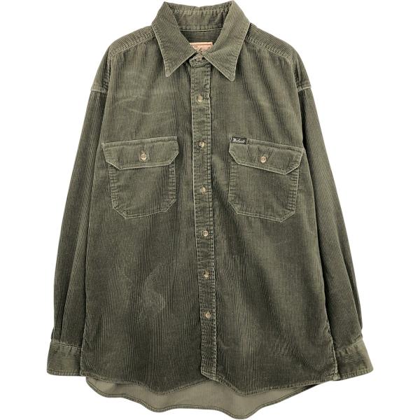 古着 00年代 ウールリッチ WOOLRICH 長袖 コーデュロイシャツ メンズL相当 /eaa61...