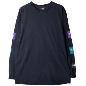 古着 ステューシー STUSSY バックプリント PATTA パタ ロングTシャツ ロンT メンズL相当 /eaa612026