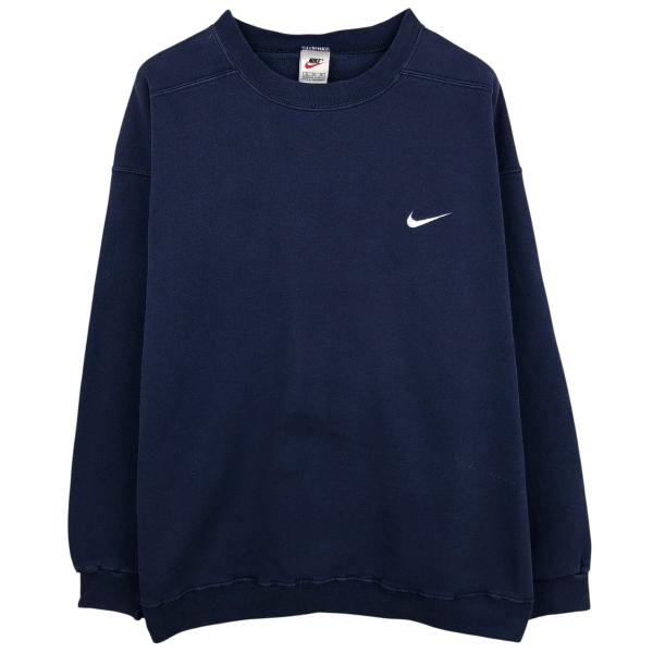 古着 90年代 ナイキ NIKE ワンポイントロゴスウェットシャツ トレーナー メンズXL相当 ヴィ...