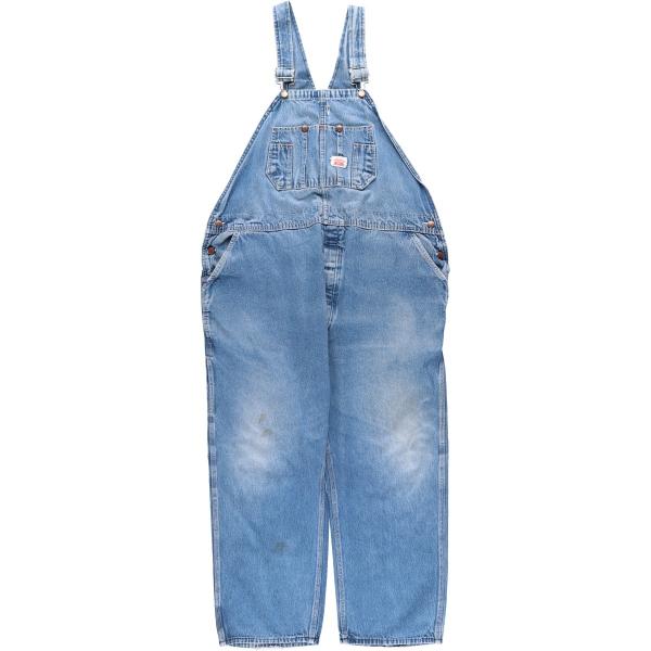 古着 ビックサイズ 80年代~ ラウンドハウス Round House デニムオーバーオール メンズ...