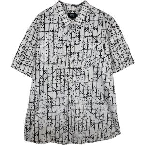 古着 ステューシー STUSSY 総柄 半袖 コットンシャツ メンズXXL相当 /eaa617274
