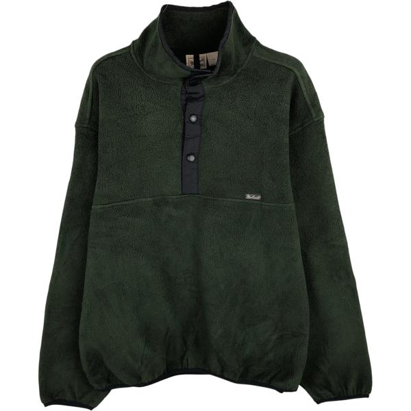 古着 90~00年代 ウールリッチ WOOLRICH ハーフスナップ フリースプルオーバー USA製...