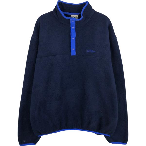 古着 80年代 エルエルビーン L.L.Bean ハーフスナップ フリースプルオーバー メンズXL相...