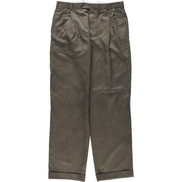 古着 ブルックスブラザーズ Brooks Brothers 346 ツータック ウールパンツ スラッ...
