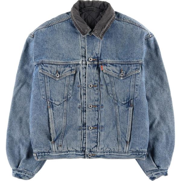 古着 80年代 リーバイス Levi's 70611-0220 オレンジタブ 中綿入り デニムジャケ...