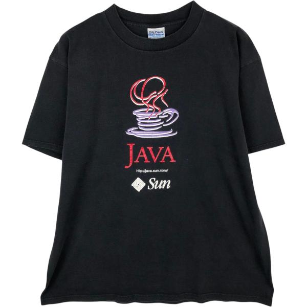 古着 90年代 ギルダン GILDAN JAVA ジャバ アドバタイジングTシャツ USA製 メンズ...
