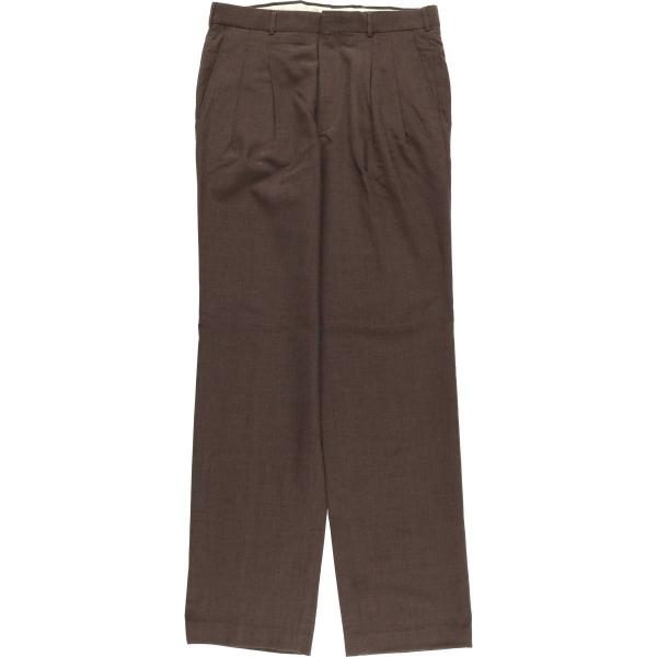 古着 80~90年代 タウンクラフト TOWN CRAFT ツータック スラックスパンツ メンズw3...