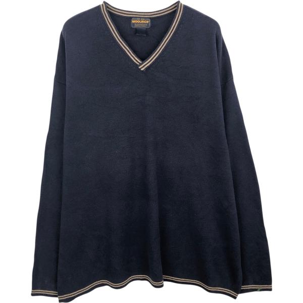 古着 ウールリッチ WOOLRICH Vネック ニットセーター メンズXXL相当 /eaa62756...